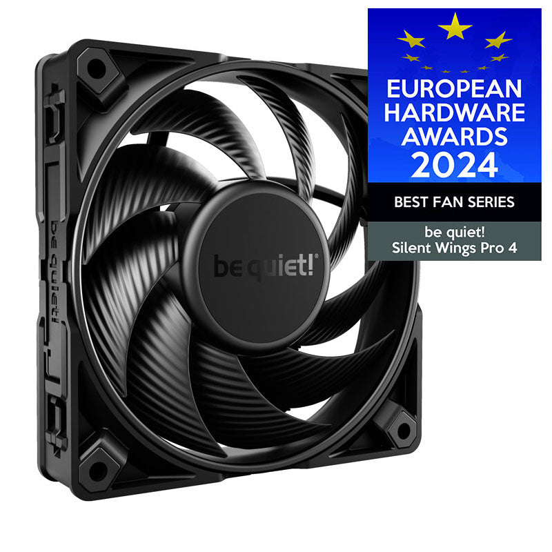 BE QUIET! Silent Wings PRO 4 (BL098) 120 mm 4-pinski PWM črn ventilator