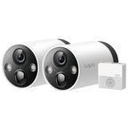 TP-LINK Tapo C420S2 4MP 2K QHD 3,18mm dnevna/nočna WiFi črno/bela brezžična zunanja nadzorna kamera 2 kom