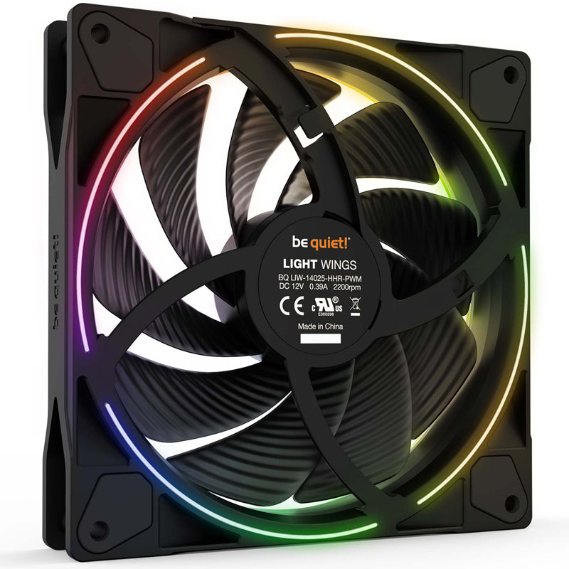 BE QUIET! LIGHT WINGS (BL075) 140 mm 4-pinski ARGB PWM ventilator