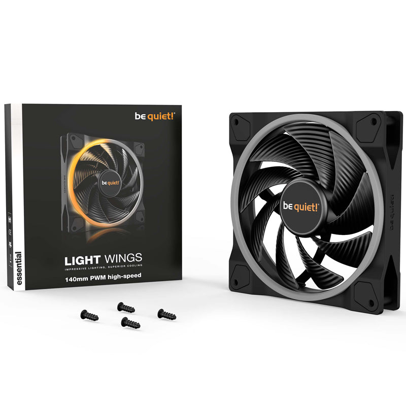 BE QUIET! LIGHT WINGS (BL075) 140 mm 4-pinski ARGB PWM ventilator