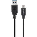 GOOBAY USB-C na USB-A 3.0 0,5m 15W sync polnilni kabel