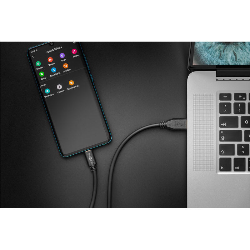 GOOBAY USB-A 3.0 na USB-C 3m polnilni in sinhronizacijski kabel