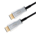 GOOBAY Optical Hybrid High Speed ​​HDMI (M/M) 2.0 4K 60Hz 20m z Ethernet AOC pozlačen črn Optični Hibridni kabel