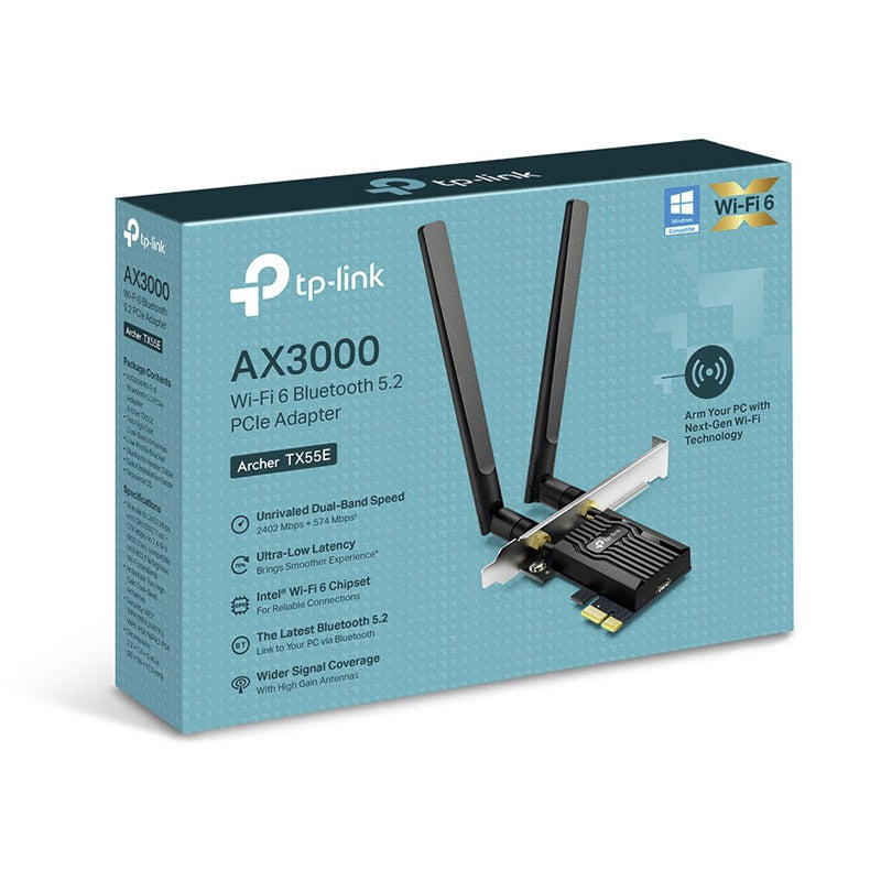 TP-LINK Archer TX55E AX3000 Wi-Fi 6 Bluetooth 5.0 PCI mrežna kartica