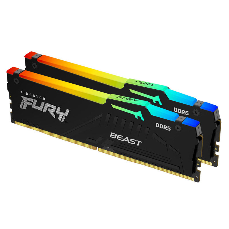 KINGSTON Fury Beast 16GB (2x8GB) 5600MT/s DDR5 CL38 EXPO KF556C36BBEAK2-16 RGB RAM pomnilnik