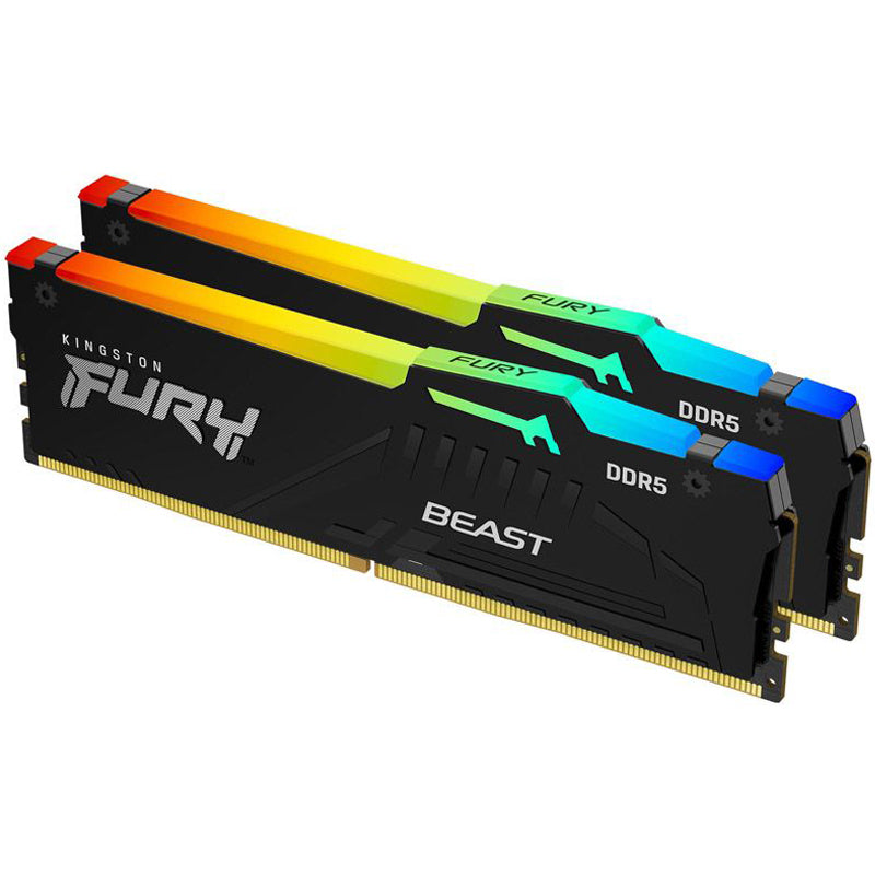 KINGSTON Fury Beast 16GB (2x8GB) 6000MT/s DDR5 CL36 EXPO KF560C36BBEAK2-16 RGB RAM pomnilnik