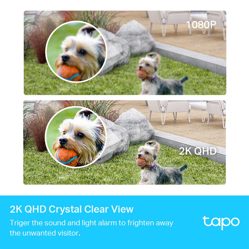 TP-LINK Tapo C420S1 4MP 2K QHD 3,18mm dnevna/nočna WiFi črno/bela brezžična zunanja nadzorna kamera