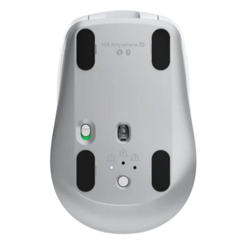 LOGITECH MX ANYWHERE 3S brezžična bluetooth laserska miška, svetlo siva