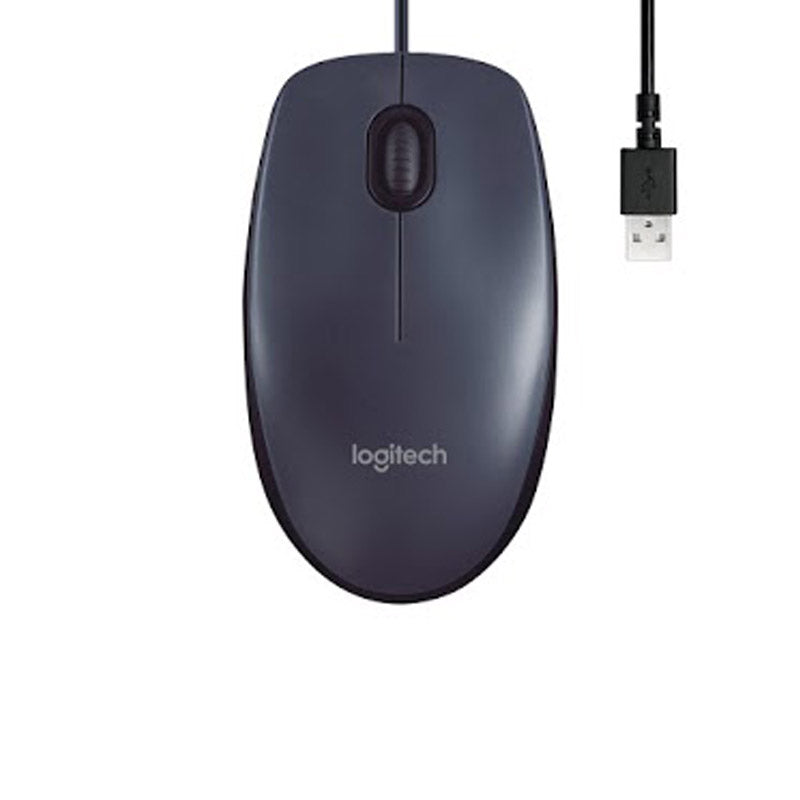 LOGITECH M100 Wired Optical Black Mouse