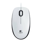 Žična optična miška LOGITECH M100, bela