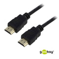 GOOBAY High Speed ​​HDMI (M/M) 2.0 4K 60Hz 1,5m z Ethernet pozlačen črn kabel