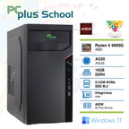 PCPLUS School Ryzen 5 5600G 16 GB 512 GB SSD Windows 11 PRO EDU (samo za izobraževalne ustanove) namizni računalnik