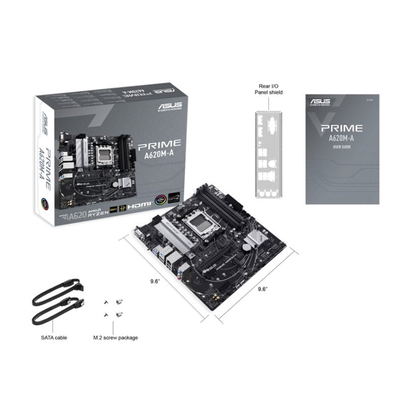 ASUS Prime A620M-A-CSM AM5 mATX DDR5 Motherboard