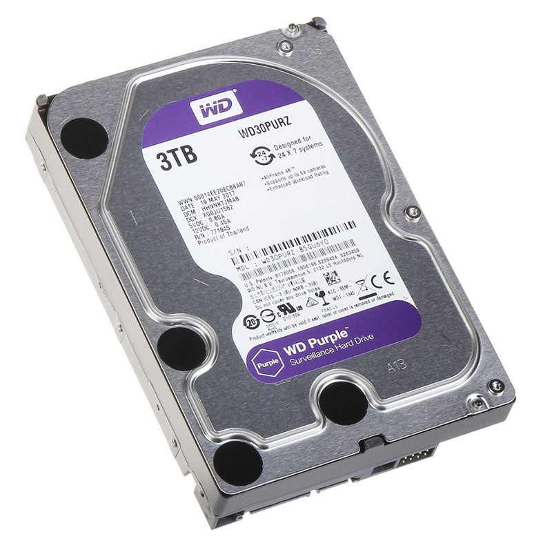 WD PURPLE 3TB 3,5" SATA3 256MB 5400rpm WD33PURZ trdi disk