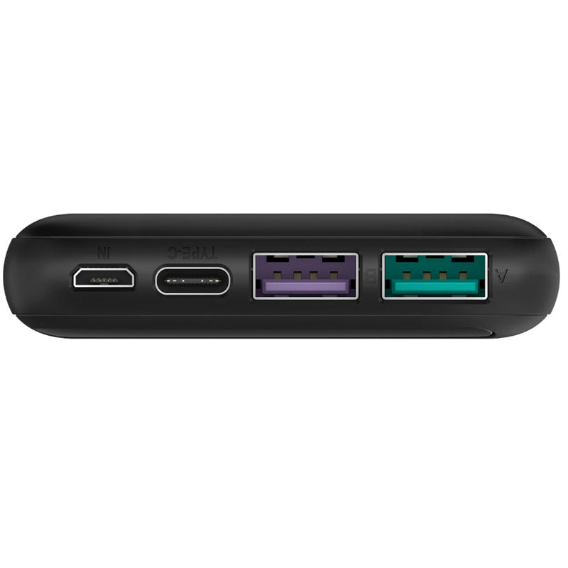 GOOBAY PowerBank 10.000 mAh USB-C Quick-Charge 3.0 črna prenosna baterija