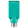 GOOBAY USB-A (Ž) na Mini-DIN 6 PS/2 (M) miška/tipkovnica zelen adapter