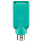 GOOBAY USB-A (Ž) na Mini-DIN 6 PS/2 (M) miška/tipkovnica zelen adapter