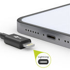 GOOBAY USB-C na Apple (Lightning) 0,5m 87W beli napajalni in sync MFi kabel
