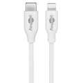 GOOBAY USB-C na Apple (Lightning) 0,5m 87W beli napajalni in sync MFi kabel