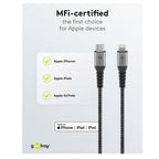 GOOBAY USB-C na Apple (Lightning) 0,5m 60W napajalni in sync MFi kabel