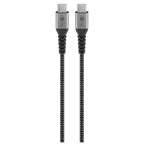 GOOBAY USB-C na USB-C 1m 60W črni napajalni in sync kabel