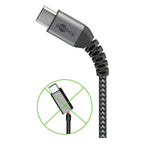GOOBAY USB-C na USB-C 1m 60W črni napajalni in sync kabel