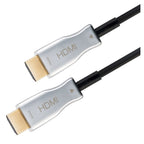 GOOBAY Optical Hybrid Ultra High Speed ​​HDMI (M/M) 2.1 8K 60Hz 20m z Ethernet AOC pozlačen črn Optični Hibridni kabel