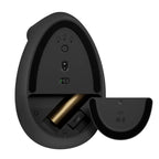 LOGITECH Lift Left navpična ergonomska brezžična optična miška za levičarje, črna