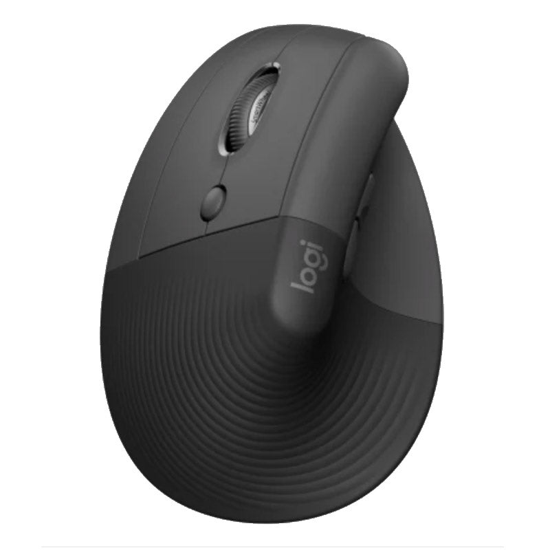 LOGITECH Lift Left navpična ergonomska brezžična optična miška za levičarje, črna
