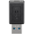 GOOBAY USB-A 3.0 na USB-C črn adapter