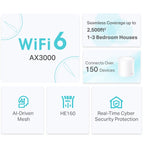 TP-LINK Deco X50 AX3000 WiFi 6 Mesh 1-pack usmerjevalnik / dostopna točka-AP