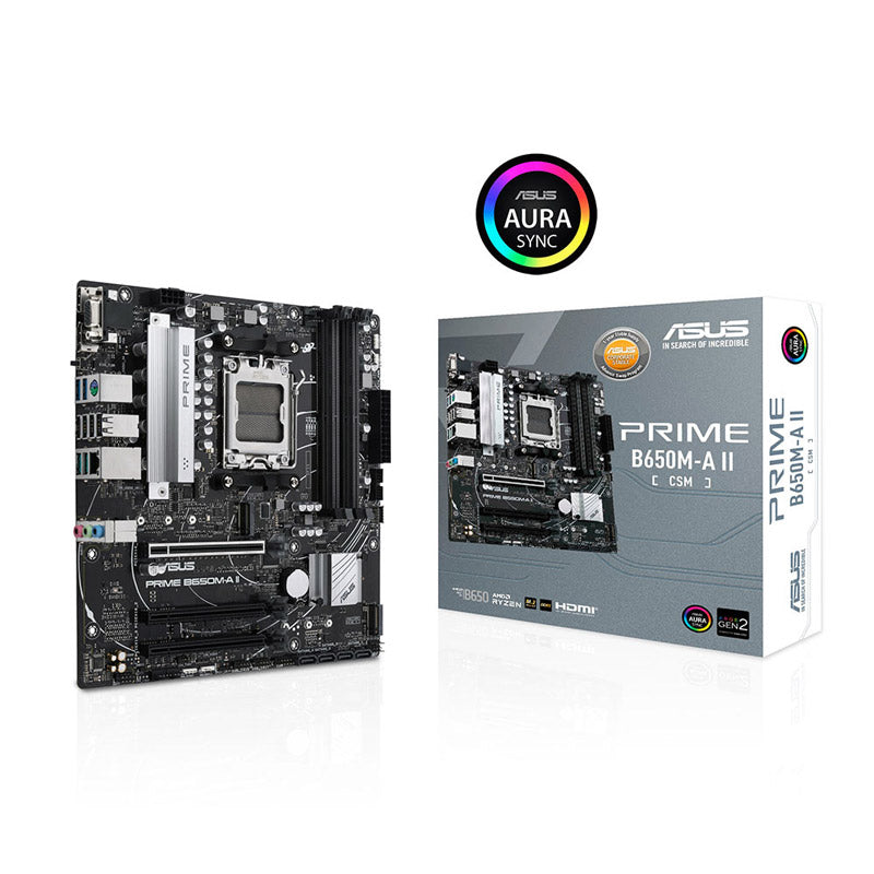 ASUS Prime B650M-A II-CSM AM5 VGA DP HDMI USB3.2 DDR5 ARGB mATX matična plošča