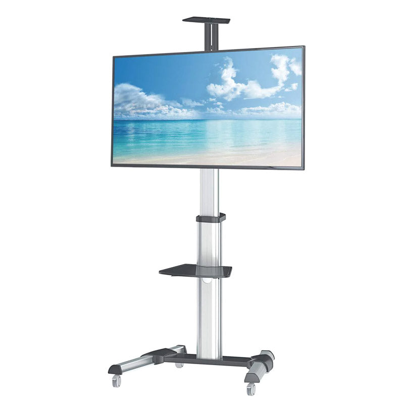 MANHATTAN 37" do 86" 50KG monitor 12 do 5° nagibni 90° rotacijski večnamenski voziček nosilec stojalo