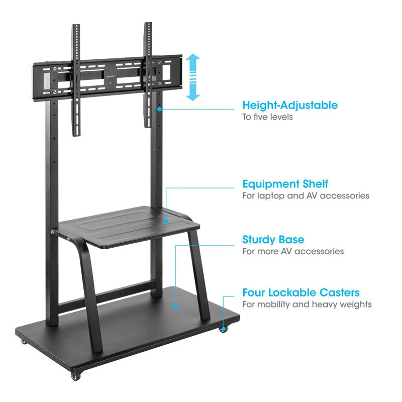 MANHATTAN 37" do 100" 150KG voziček za monitorje velikih obremenitev