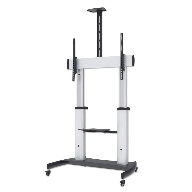MANHATTAN 60" to 100" 100KG monitor multi-purpose trolley cart stand