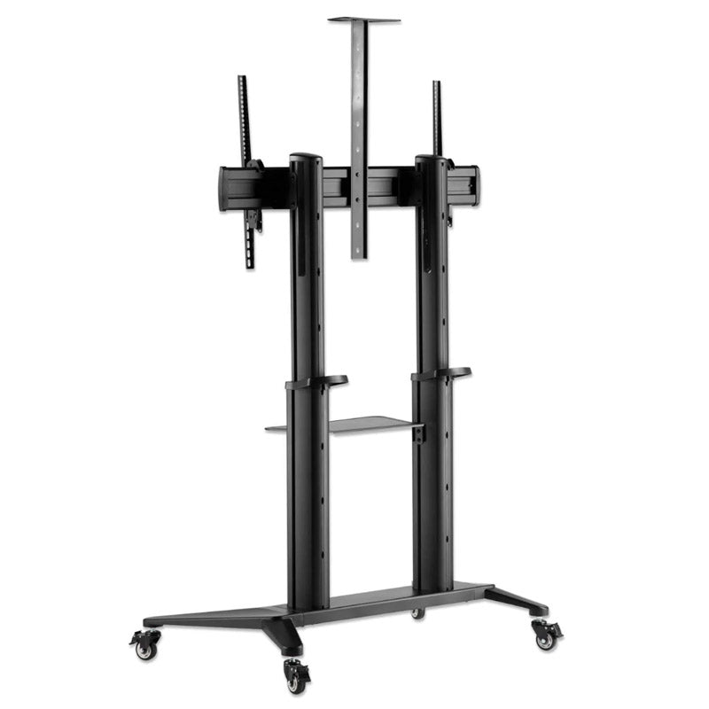 MANHATTAN 70" do 120" 140 kg monitor 10 - 5° nagib 90° rotacijski večnamenski voziček nosilec stojalo