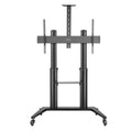 MANHATTAN 70" do 120" 140 kg monitor 10 - 5° nagib 90° rotacijski večnamenski voziček nosilec stojalo