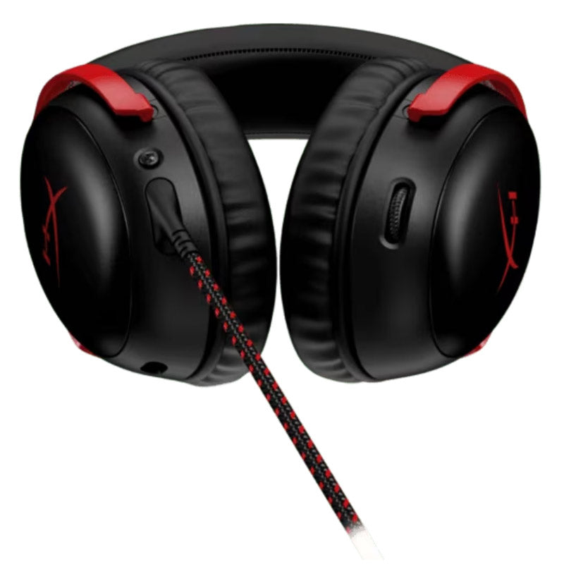 HP HyperX Cloud III Gaming 3.5mm/USB-C/USB-A 7.1 z mikrofonom črne-rdeče slušalke