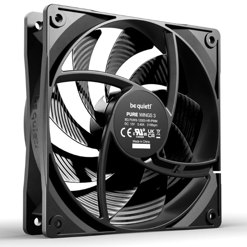 BE QUIET! Pure Wings 3 High-speed (BL106) 120 mm 4-pinski PWM črn ventilator