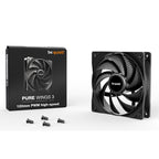 BE QUIET! Pure Wings 3 High-speed (BL106) 120 mm 4-pinski PWM črn ventilator
