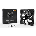 BE QUIET! Pure Wings 3 (BL108) 140mm 4-pinski PWM črn ventilator