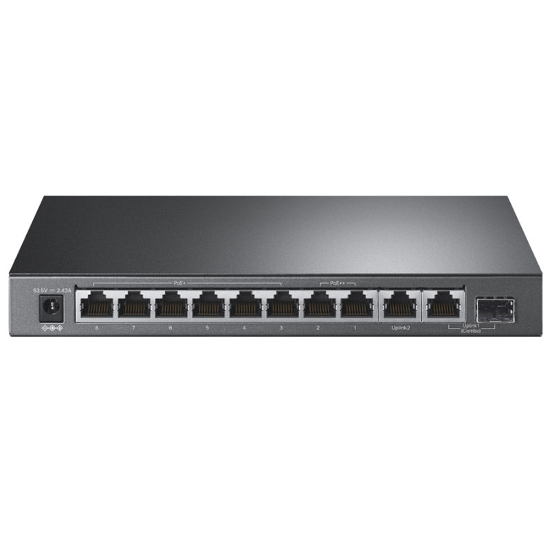 TP-LINK TL-SG1210PP 10-portno Gigabitno 9x Gigabit (6x PoE+ 2x PoE++) RJ45 1x Gigabit SFP/RJ45 Combo mrežno stikalo