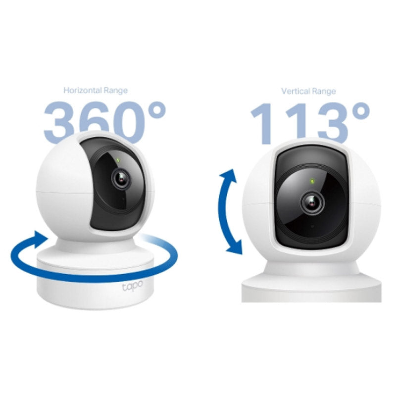 TP-LINK Tapo C212 3MP 2K dnevna/nočna Pan/Tilt Wi-Fi bela nadzorna kamera