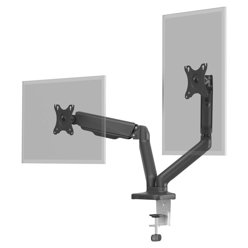 GOOBAY za 2 monitorja 17"- 32" 9kg plinska vzmet namizni nosilec