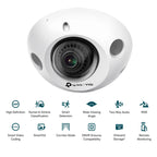 TP-LINK Vigi C230i mini 3MP (2,8mm) IR 2K bela DOME zunanja nadzorna kamera