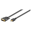GOOBAY DVI-D (M) (18+1) na HDMI (M) 2m pozlačen črn kabel
