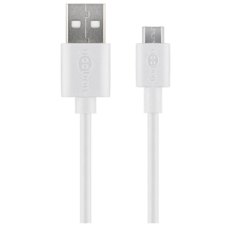 GOOBAY USB-A 2.0 na microUSB (tip B) 2m bel prenos podatkov polnilni kabel