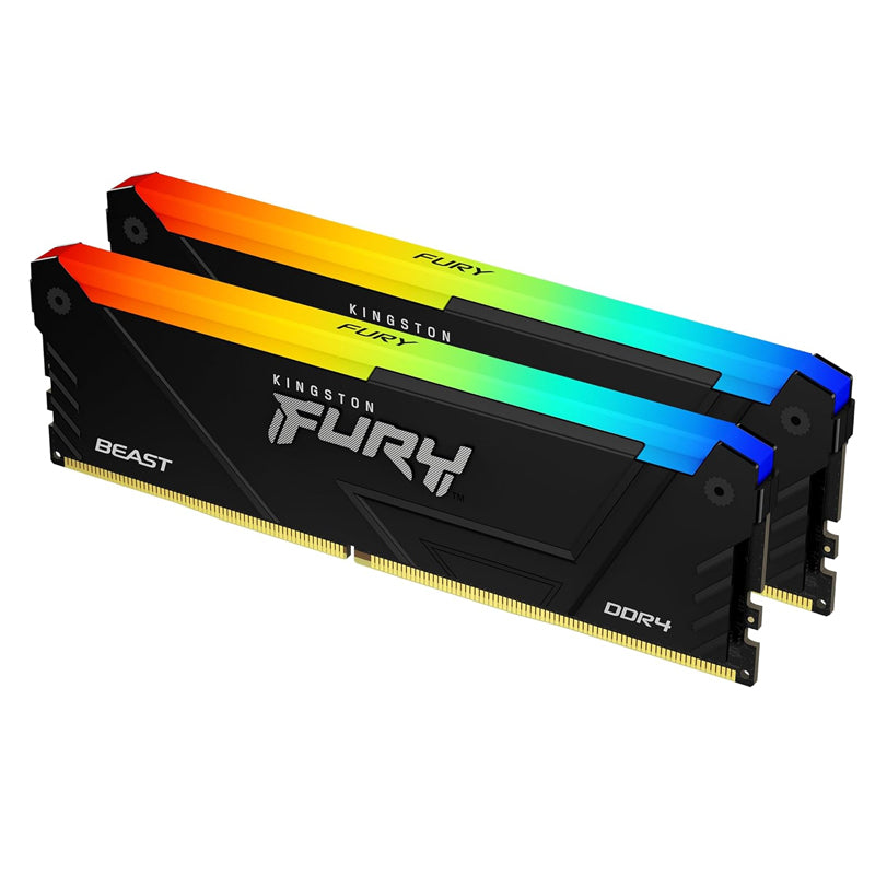 KINGSTON Fury Beast 16GB (2x8GB) 3600MT/s DDR4 CL17 KF436C17BB2AK2/16 RGB RAM pomnilnik