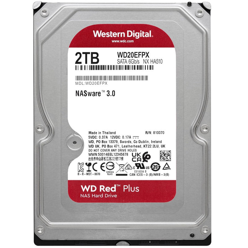 WD Red Plus 2TB SATA3 3,5" 64MB WD20EFPX NAS trdi disk