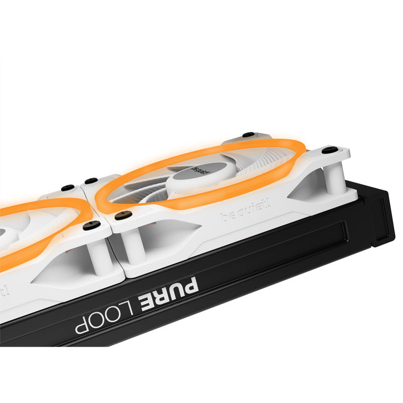 BE QUIET! LIGHT WINGS White High-Speed (BL103) trojni komplet RGB 140 mm 4-pinski PWM beli ventilator